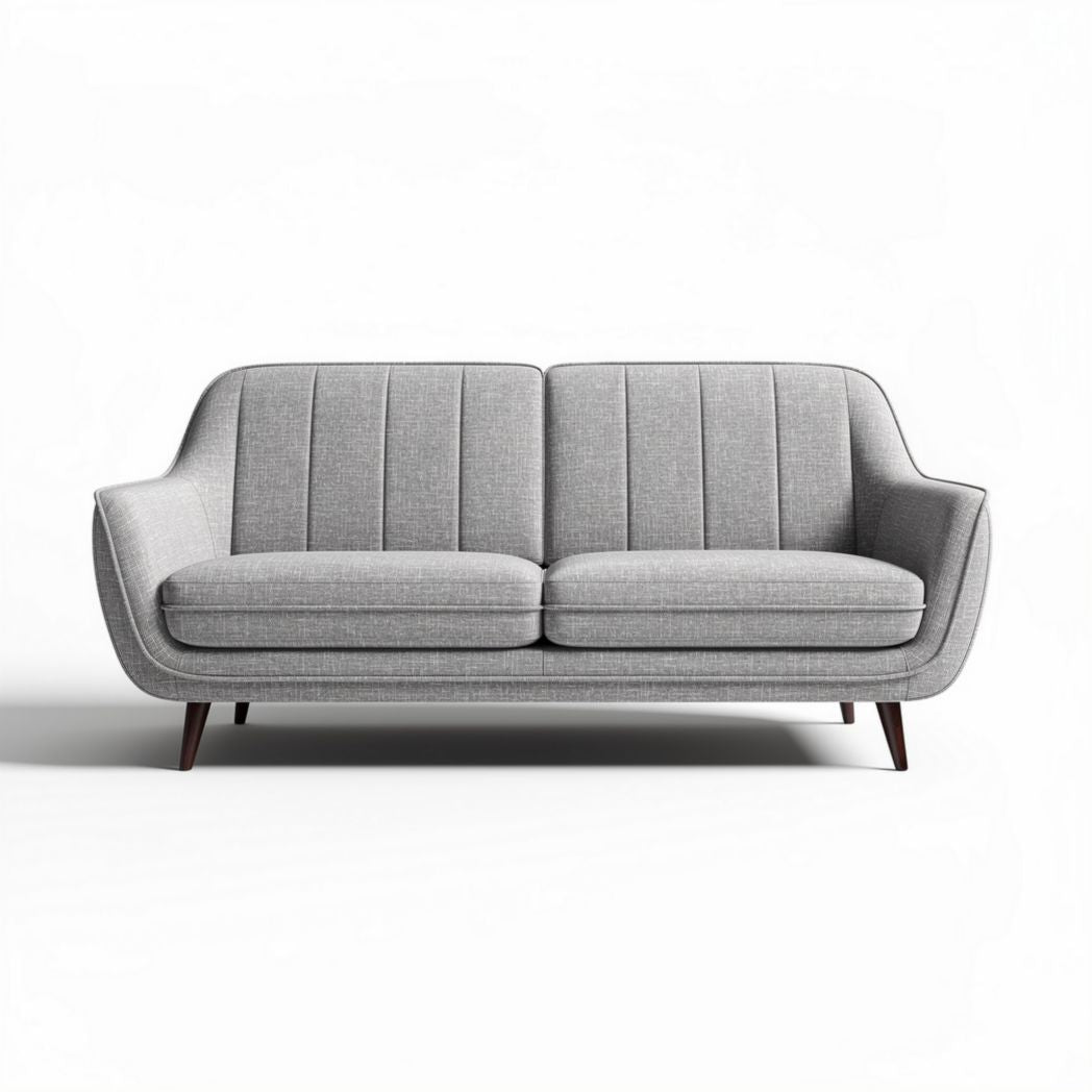 Fabric upholstered sofa for living room seating - 180 x 80 x 75cm