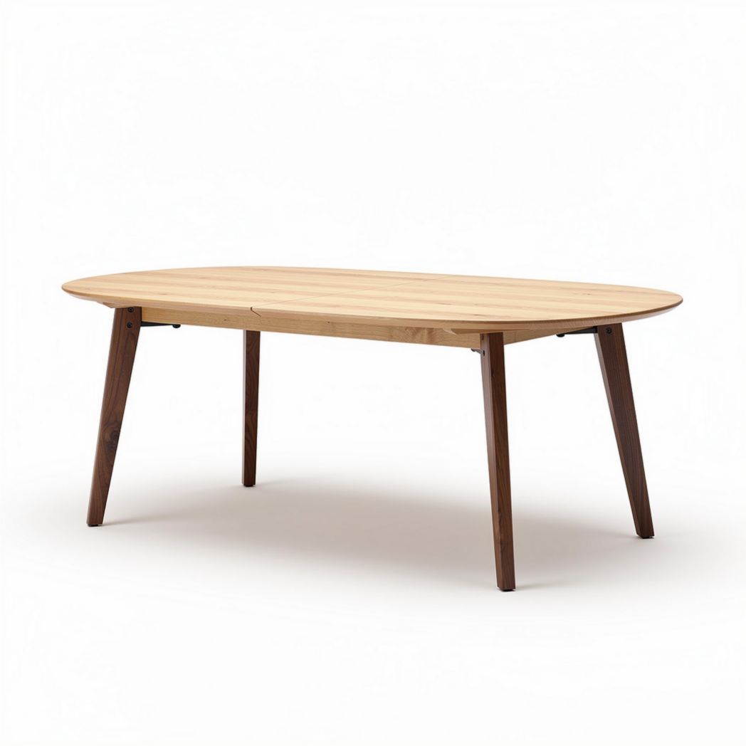 Natural wood dining table for modern interiors - 200 x 100 x 75cm