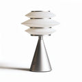 Lamp with a glass shade for contemporary decor - 20 x 20 x 40cm