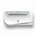 Freestanding acrylic soaking tub with overflow design - 170 x 75 x 50cm